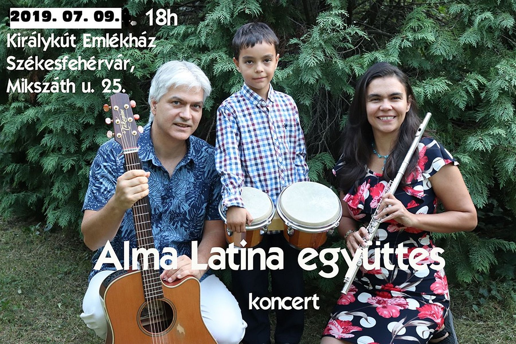 Az Alma Latina együttes koncertezik kedden a Királykút Emlékházban